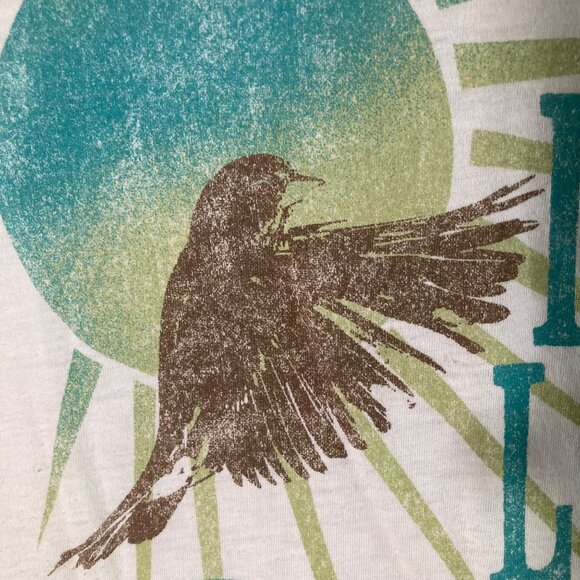 Womens Life Is Good Classic Fit Tee Live Love Discover White Green Brown XL Cott - Picture 4 of 10